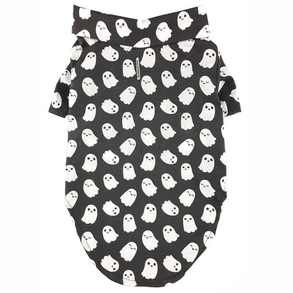 Doggie Design Halloween Camp Shirts Ghosts for Dogs & Cats - Dog Clothing & Apparel 1