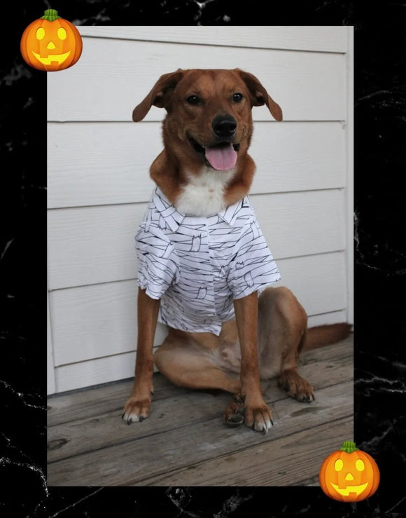 Doggie Design Halloween Camp Shirts Mummy for Dogs & Cats - Pet Apparel 5
