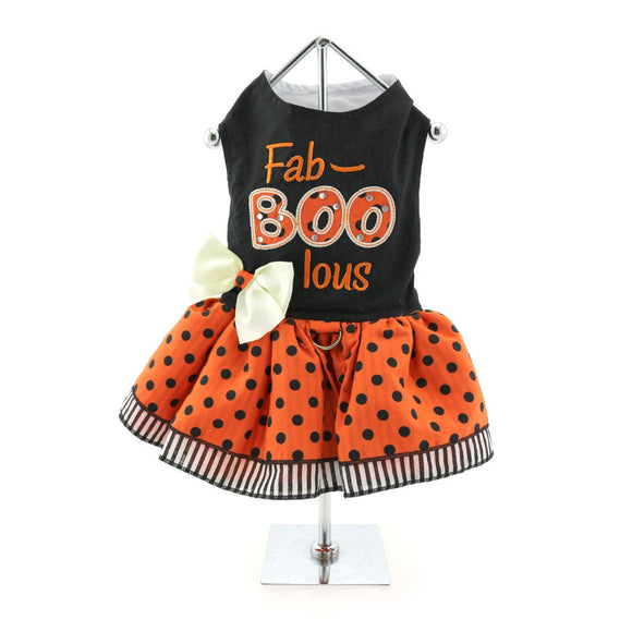 Doggie Design Halloween Dog Harness Dress - Fab-Boo-Lous for Dogs & Cats Dog Clothing & Apparel.