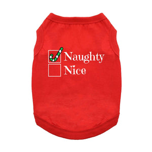 Doggie Design Naughty Shirt Red for Dogs & Cats - Dog Clothing & Apparel 1