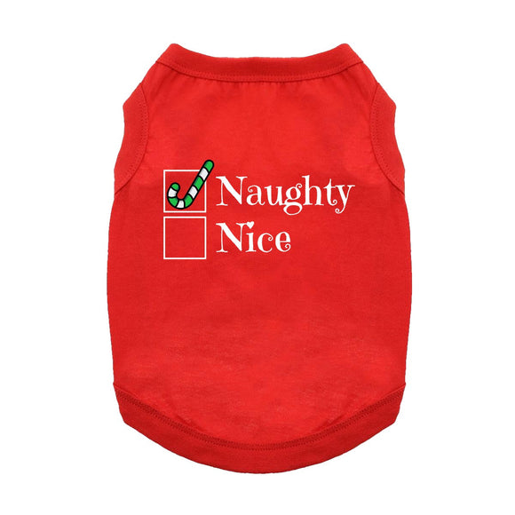 Doggie Design Naughty Shirt Red for Dogs & Cats - Dog Clothing & Apparel 1
