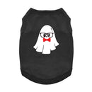 Doggie Design Nerdy Ghost Dog Shirt Jet Black for Dogs & Cats - Dog Clothing & Apparel 1