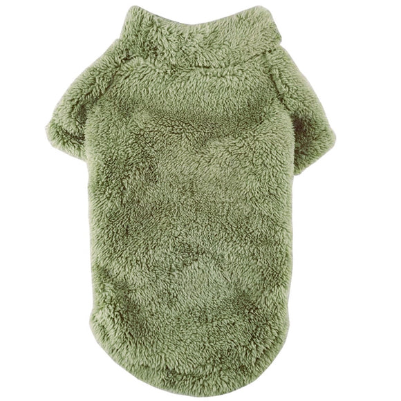 Doggie Design Soft Plush Pullover Sweater for Dogs & Cats - X-Small / Moss Green - Pet Apparel 4