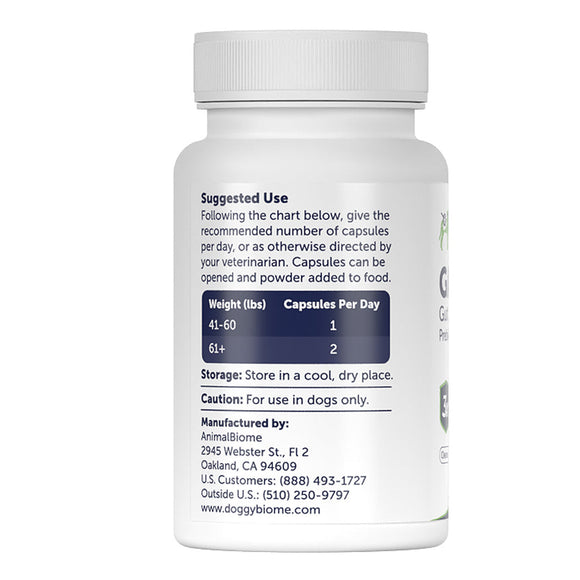 Supplement bottle with label on a white background