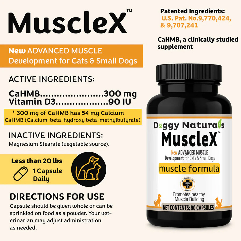 MuscleX Advance Muscle Development Supplement for Dogs & Cats