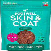 Dogswell Jerky Skin & Coat Salmon Grain-Free Treats For Dogs (10 oz)