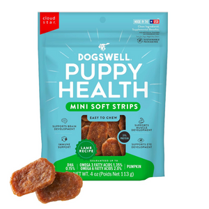 Dogswell Puppy Health Lamb Recipe Mini Soft Strips Treats - 4 oz - Puppy Treats 1