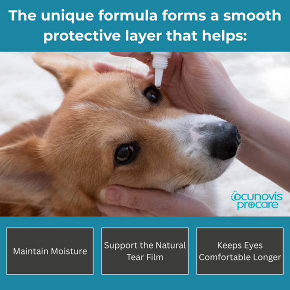 Domes Pharma Ocunovis ProCare BioHance Eye Drops for Dogs & Cats (5 ml) - Pet Eye Drops 5