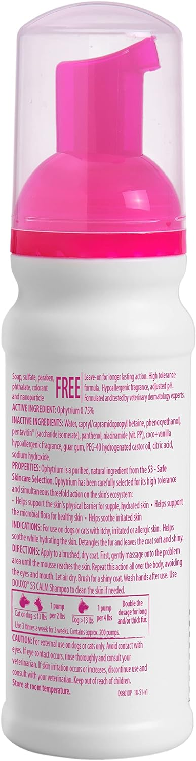 Douxo S3 Calm Mousse (5.1 oz) - All Dog Grooming 6