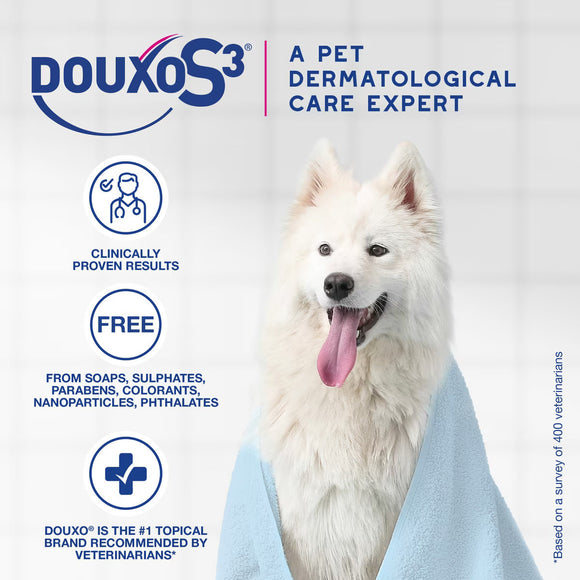 Douxo S3 CALM Soothing Itchy Hydrated Skin Dog & Cat Mousse (5.1 oz) - All Dog Grooming 5