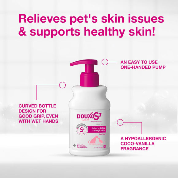 Douxo S3 CALM Soothing Itchy Hydrated Skin Dog & Cat Shampoo - Dog & Cat Shampoo 7