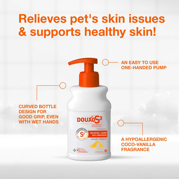 Douxo S3 PYO Antiseptic Antifungal Chlorhexidine Dog & Cat Shampoo - Dog Grooming 7