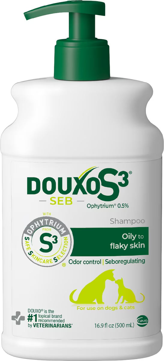 Douxo S3 SEB Odor-Control Seboregulating Dog & Cat Shampoo - 16.9 oz - Medicated Shampoos & Sprays 2