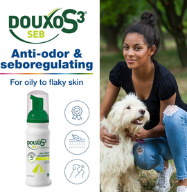 Douxo S3 SEB Odor-Control & Seboregulating Mousse (5.1 oz) - All Dog Grooming 2