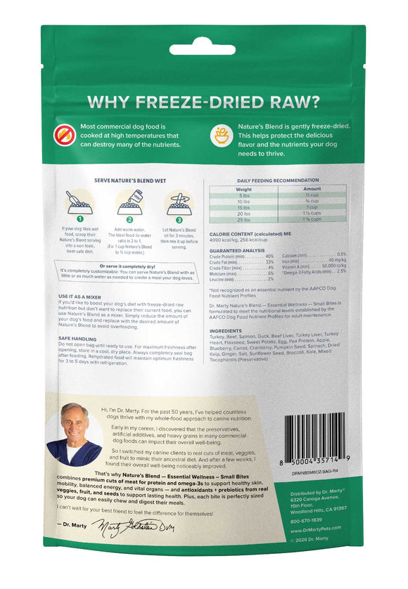 Dr. Marty Nature’s Blend Essential Wellness Small Bites Freeze Dried Raw Dog Food - Dog Food 3