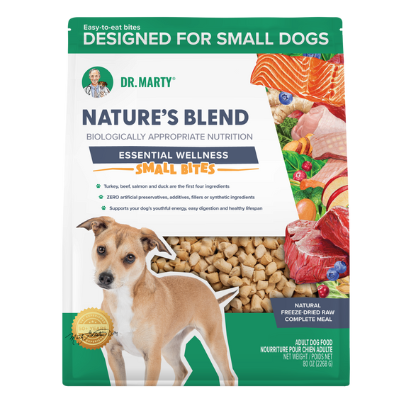Dr. Marty Nature’s Blend Essential Wellness Small Bites Freeze Dried Raw Dog Food - 80-oz - Dog Food 14