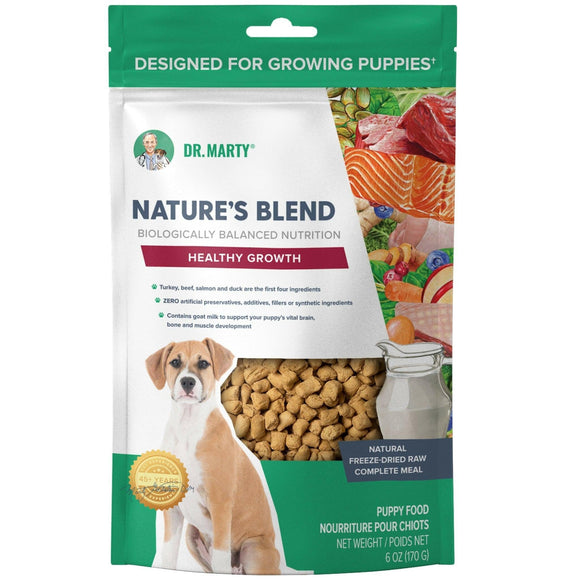 Dr. Marty Nature's Blend Healthy Growth Freeze Dried Raw Food for Puppies, 6Oz