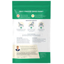 Back Label of Dr. Marty Nature's Blend Premium Origin Freeze Dried Dog Food