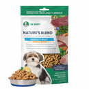 Package of Dr. Marty's Nature's Blend dog food with a dog on the label.