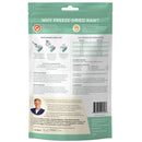 Back label of Dr. Marty Nature's Feast Essential Wellness Fish & Poultry Freeze Dried Raw Cat Food
