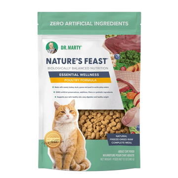 Dr. Marty Nature's Feast Essential Wellness Poultry Freeze Dried Raw Cat Food