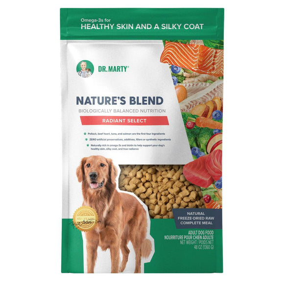 Dr. Marty Nature’s Radiant Select Freeze Dried Raw Dog Food for Skin & Coat - Dog Food 6