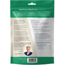 Back label of Dr. Marty Tilly’s Treasures Freeze Dried Beef Liver Dog Treats