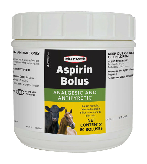 Durvet Aspirin Bolus (50 ct) - Farm Animal 1
