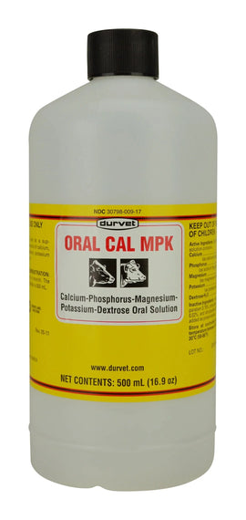 Durvet Cal MPK Oral Solution 500 mL - Supplement for Cattle 1