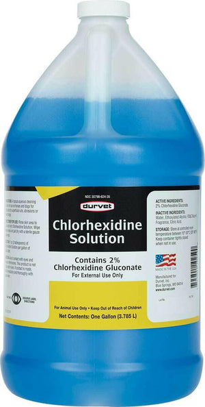 Durvet Chlorhexidine 2% Solution - Gallon - 1
