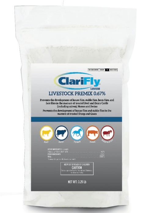 Durvet ClariFly Larvicide Livestock Premix 0.67% (3.25lb) - Farm Animal 1