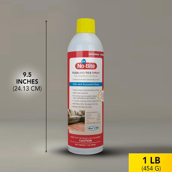 Durvet No-Bite IGR Flea & Tick Spray for Carpets & Furniture (16 oz)