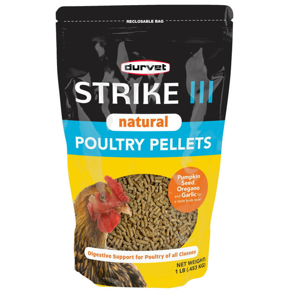 Durvet Strike III Natural Poultry Pellets (1 lb)