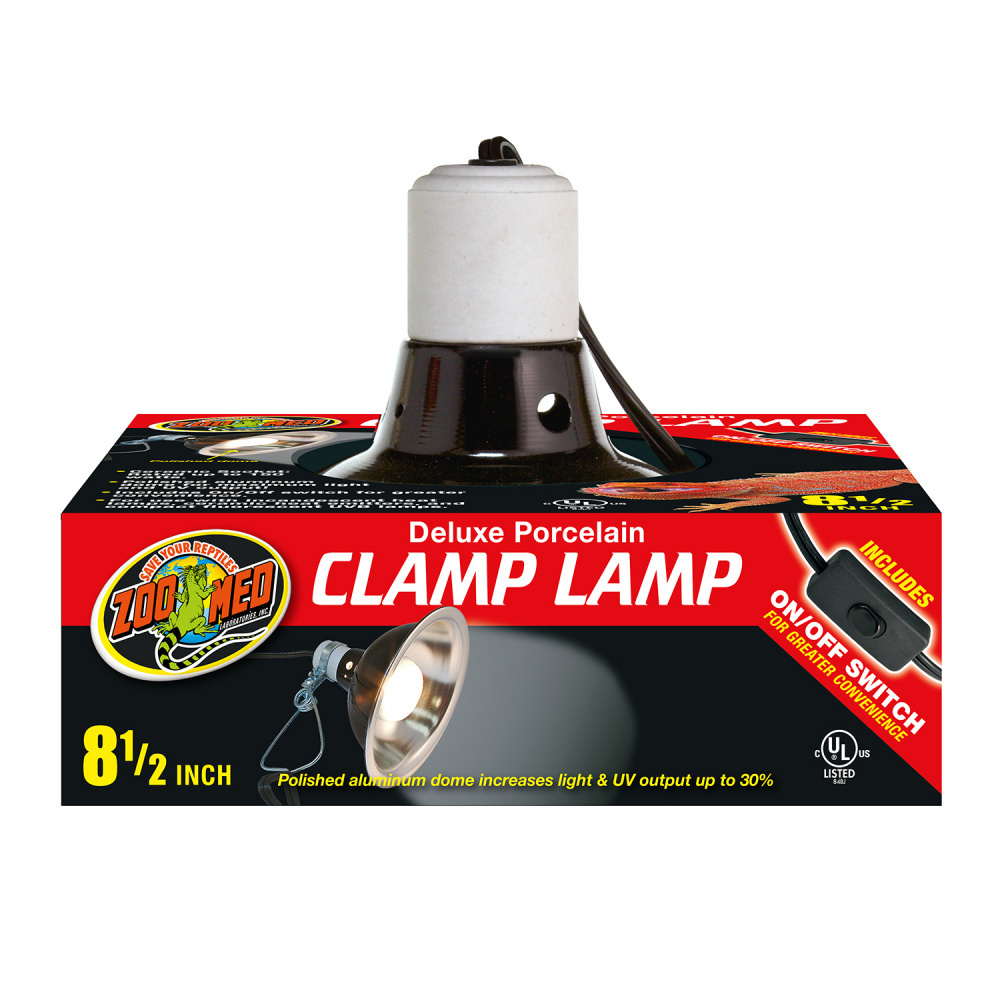 Zoo Med Deluxe Porcelain Clamp Lamp | Durable Reptile Light
