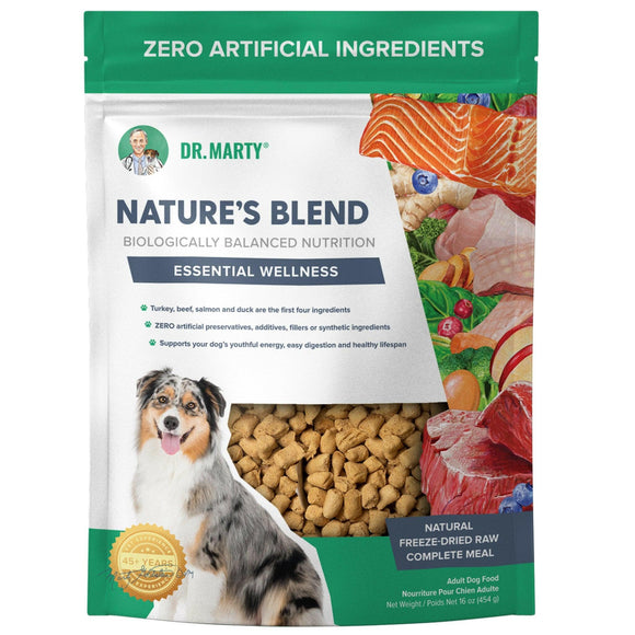 Dr. Marty Nature’s Blend Essential Wellness Freeze-Dried Raw Dog Food