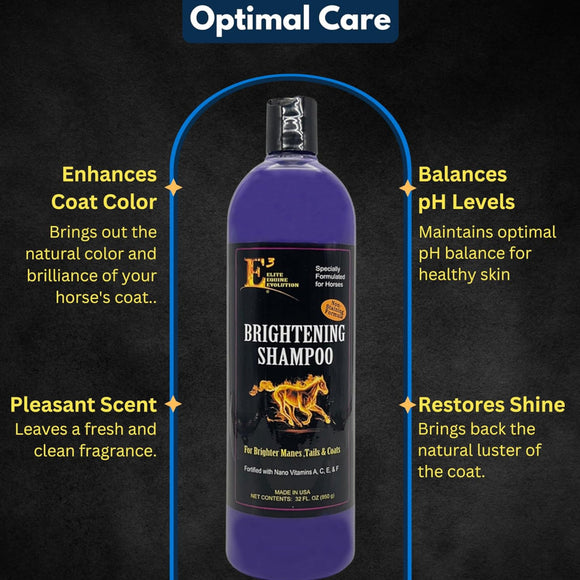 E3 Brightening Shampoo for Horses (32 oz)