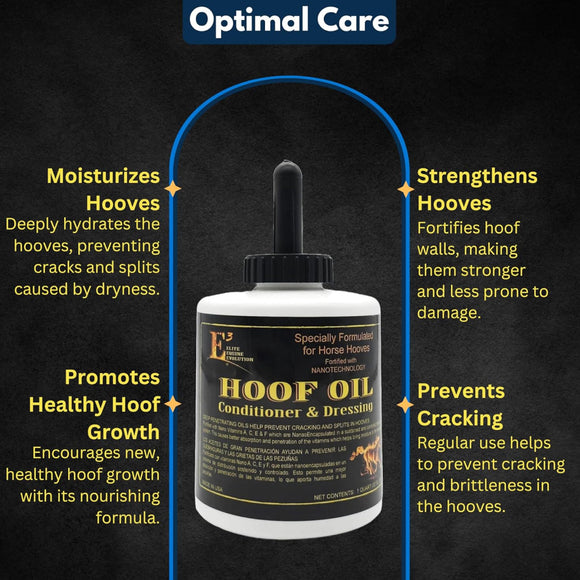 E3 Hoof Oil Conditioner & Dressing for Horses (32 oz)