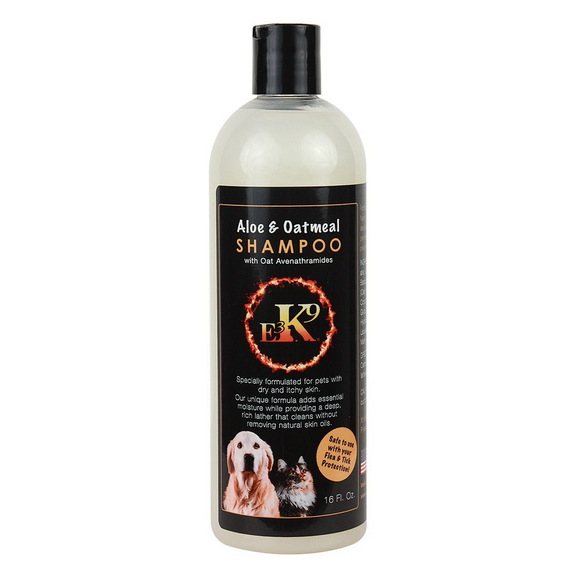 E3 K9 Aloe & Oatmeal Shampoo for Dogs (16 oz) - Dog Shampoos & Conditioners 1