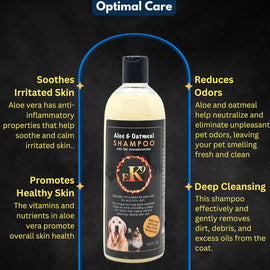 E3 K9 Aloe & Oatmeal Shampoo for Dogs (16 oz)