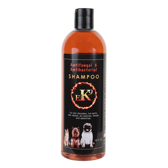 E3 K9 Antifungal & Antibacterial Shampoo for Dogs & Cats (16oz) - Medicated Shampoos & Sprays 1