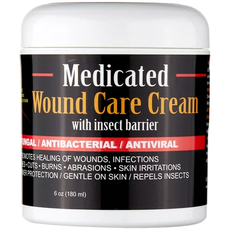 E3 Medicated Wound Cream with Insect Barrier for Horses (6 oz) - Horse Care 1