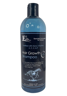 E3 Hair Growth Shampoo with Anagain for Horses (16 oz) - Horse Shampoos & Conditioners 1