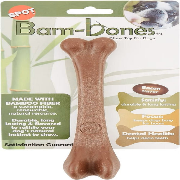 Ethical Pet Bam-Bones Bacon Flavor Chew Toy for Dogs