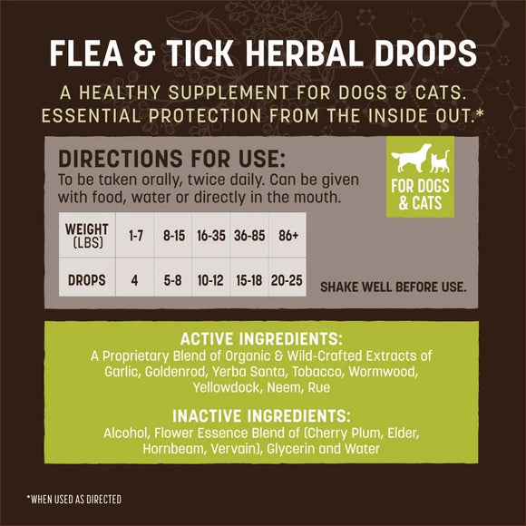 Earth Animal Daily Herbal Drops Health Supplements for Dogs & Cats 2-oz - Dog Health Care & Wellness 3