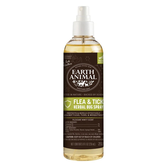 Earth Animal Flea & Tick Herbal Bug Spray for Dogs & People 8-oz - Dog Health Care & Wellness 1