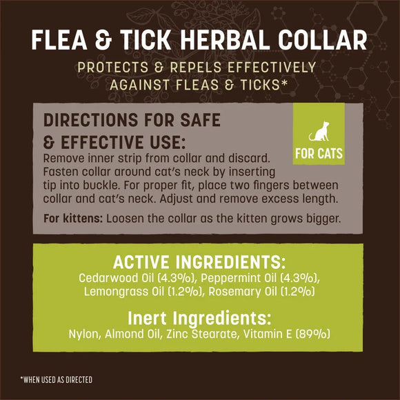 Earth Animal Flea & Tick Herbal Collar for Cats - Dog Health Care & Wellness 3