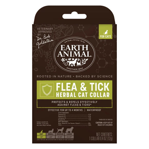 Earth Animal Flea & Tick Herbal Collar for Cats - Dog Health Care & Wellness 1