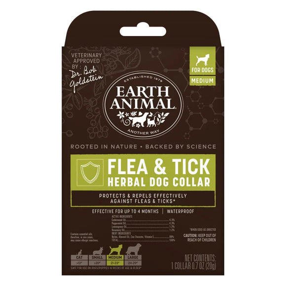 Earth Animal Flea & Tick Herbal Dog Collar - Medium Dogs - Dog Health Care & Wellness 3