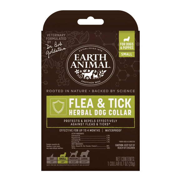 Earth Animal Flea & Tick Herbal Dog Collar - Small Dogs & Puppies - Dog Health Care & Wellness 1
