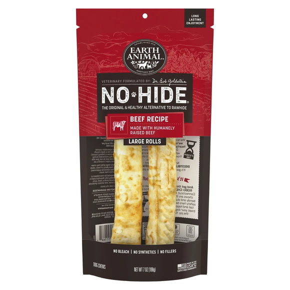 Earth Animal No-Hide Beef Recipe Dog Treats - Large - Rolls / 2-count - Dog Treats 13